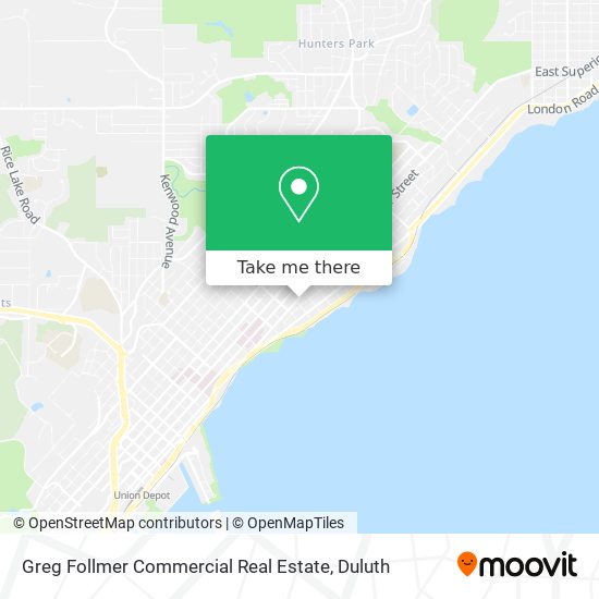 Greg Follmer Commercial Real Estate map