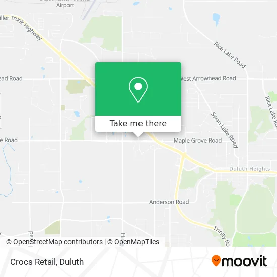 Crocs Retail map