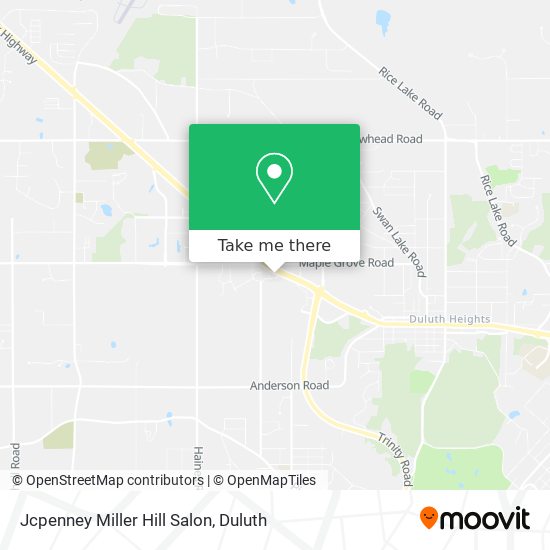 Mapa de Jcpenney Miller Hill Salon