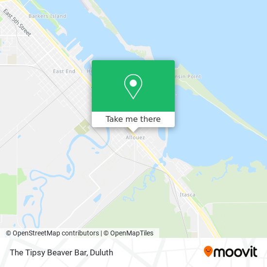 The Tipsy Beaver Bar map