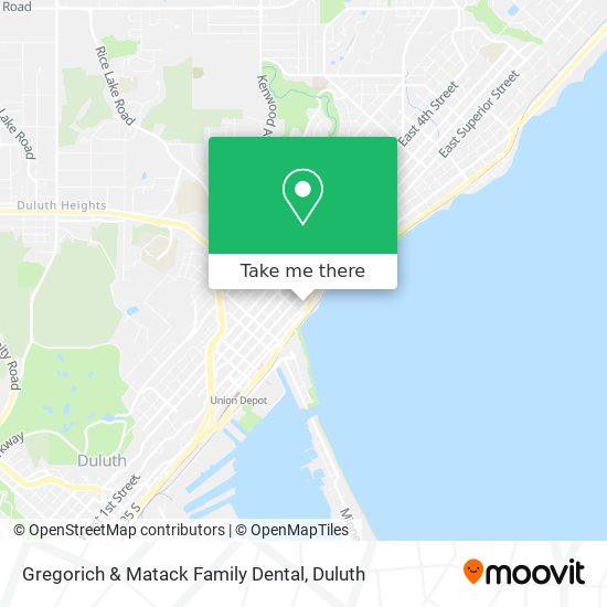 Mapa de Gregorich & Matack Family Dental