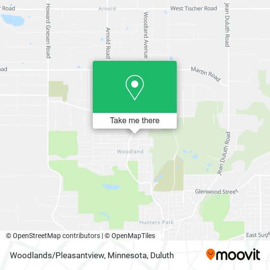 Woodlands / Pleasantview, Minnesota map