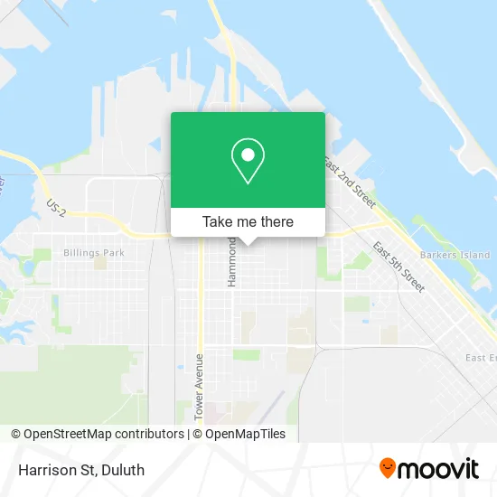 Harrison St map
