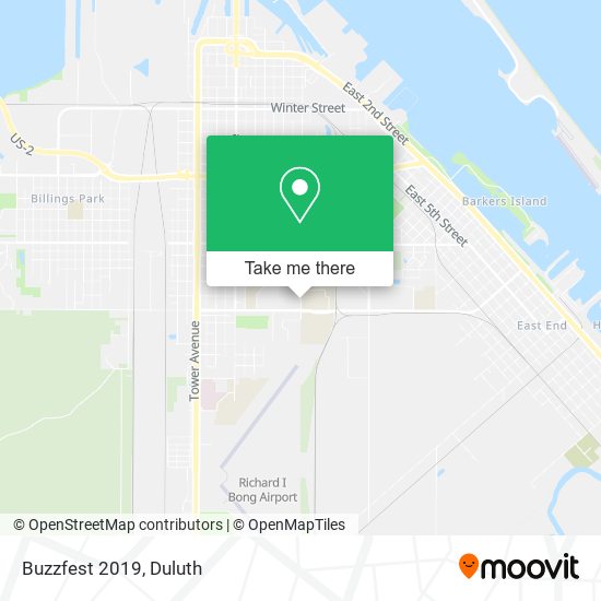 Buzzfest 2019 map