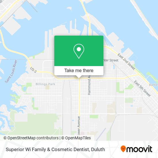 Superior Wi Family & Cosmetic Dentist map