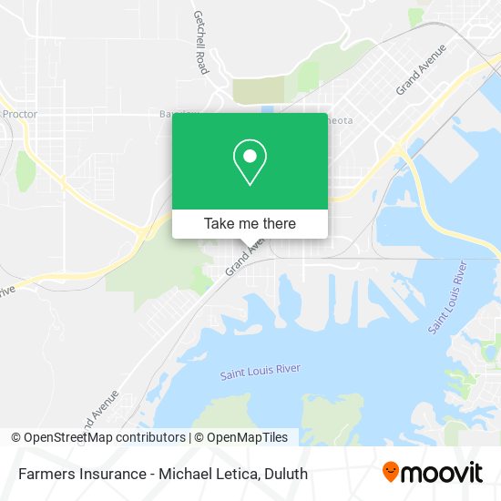 Farmers Insurance - Michael Letica map