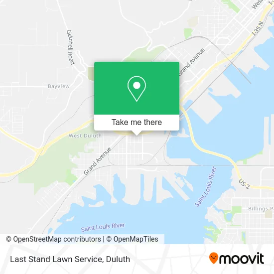Last Stand Lawn Service map