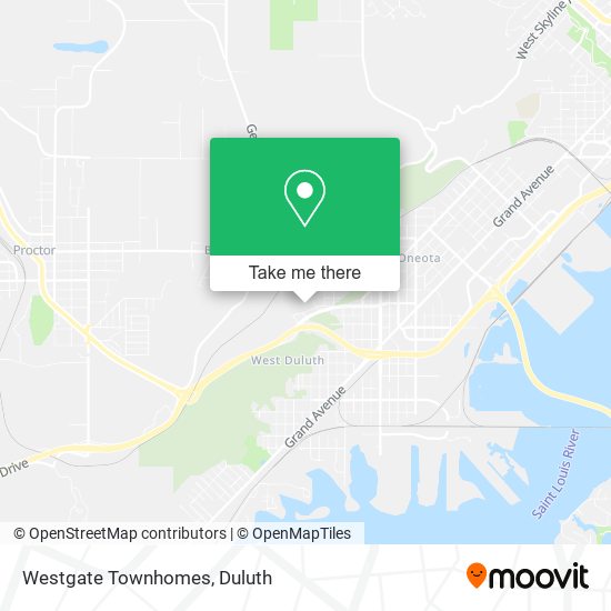 Mapa de Westgate Townhomes