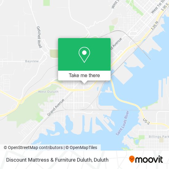 Discount Mattress & Furniture Duluth map