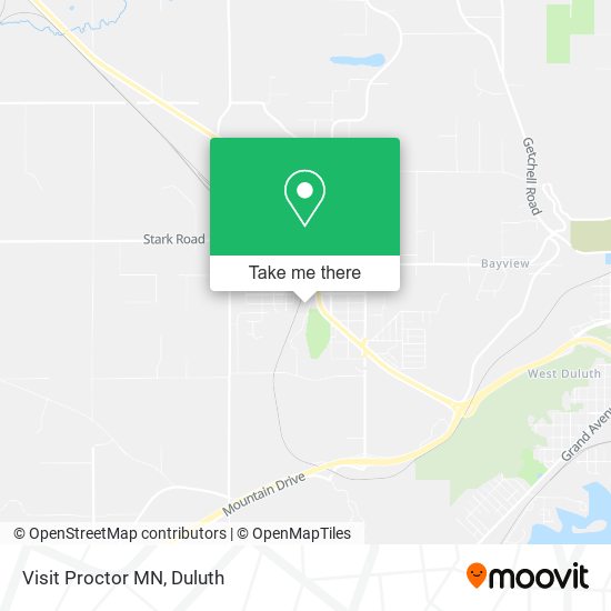 Visit Proctor MN map