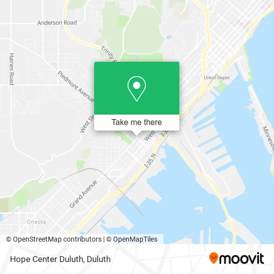 Hope Center Duluth map