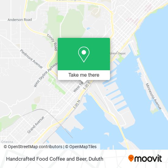 Handcrafted Food Coffee and Beer map