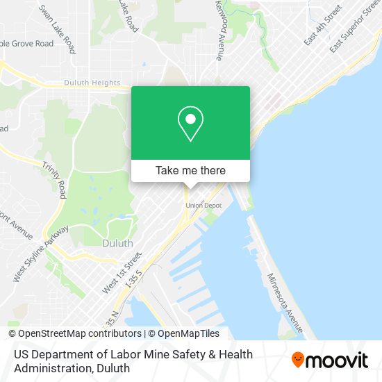 US Department of Labor Mine Safety & Health Administration map