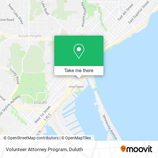 Mapa de Volunteer Attorney Program