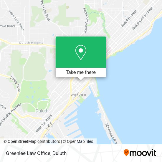 Greenlee Law Office map