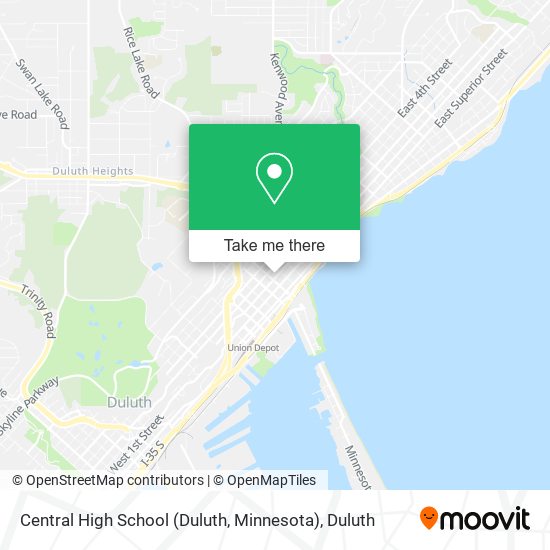 Mapa de Central High School (Duluth, Minnesota)