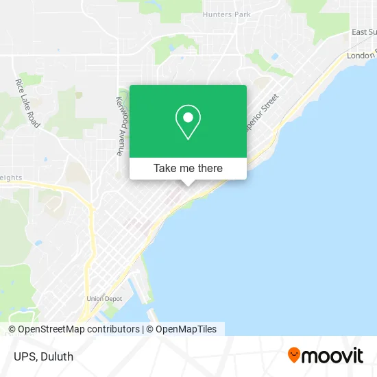 UPS map