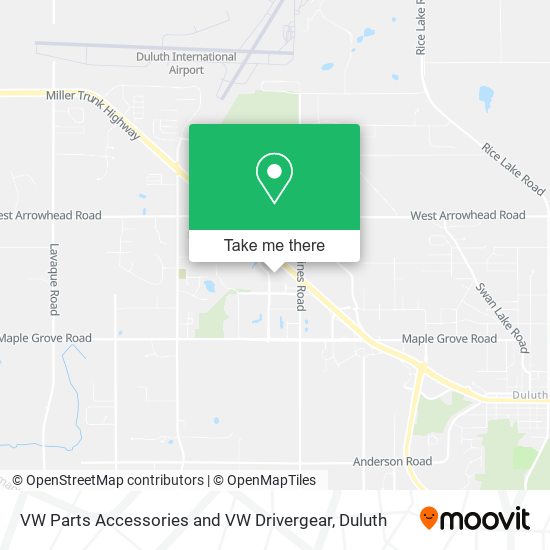 VW Parts Accessories and VW Drivergear map