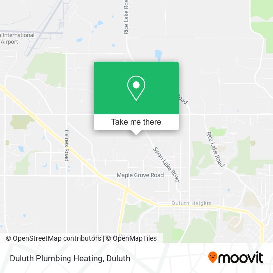 Duluth Plumbing Heating map
