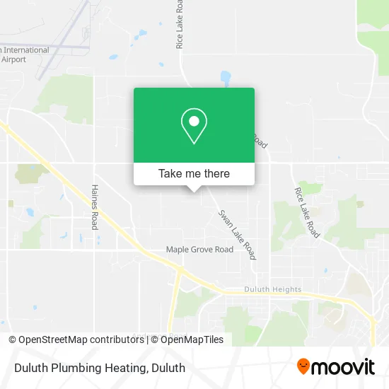Duluth Plumbing Heating map
