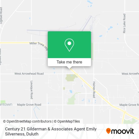 Century 21 Gilderman & Associates Agent Emily Silverness map