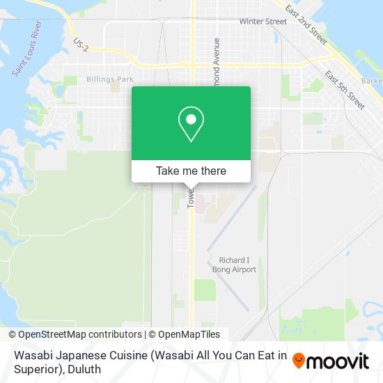 Wasabi Japanese Cuisine (Wasabi All You Can Eat in Superior) map