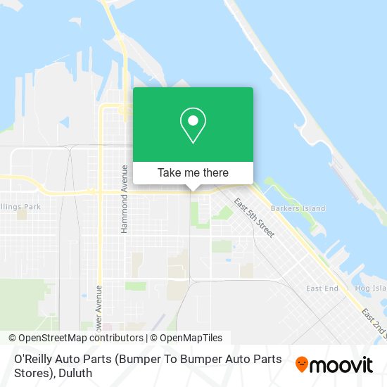 O'Reilly Auto Parts (Bumper To Bumper Auto Parts Stores) map