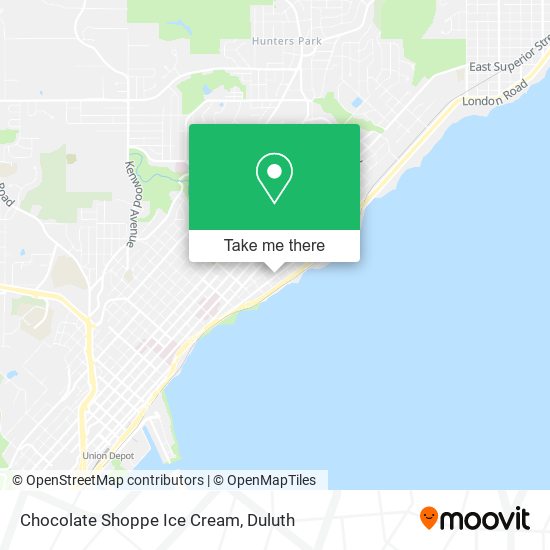 Chocolate Shoppe Ice Cream map