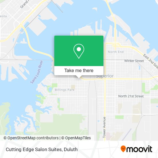 Cutting Edge Salon Suites map