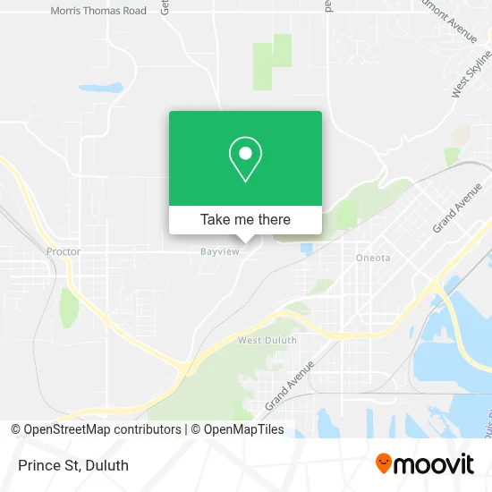 Prince St map