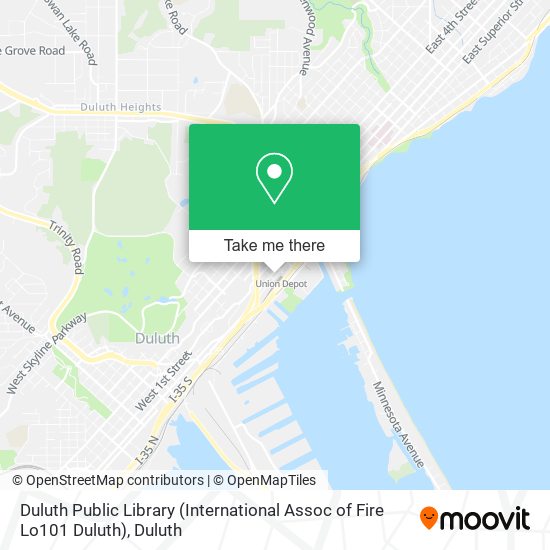 Mapa de Duluth Public Library (International Assoc of Fire Lo101 Duluth)