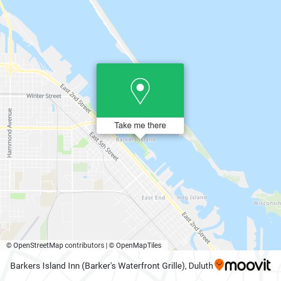 Mapa de Barkers Island Inn (Barker's Waterfront Grille)