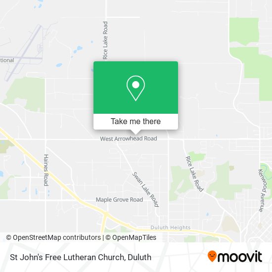 St John's Free Lutheran Church map