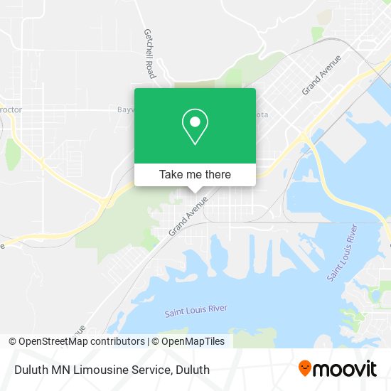 Duluth MN Limousine Service map