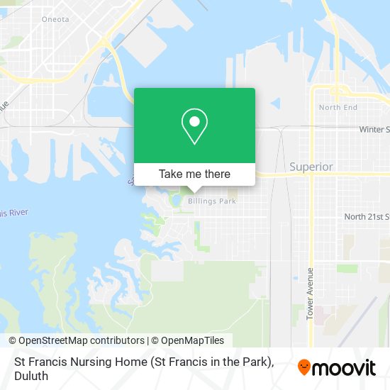 St Francis Nursing Home (St Francis in the Park) map