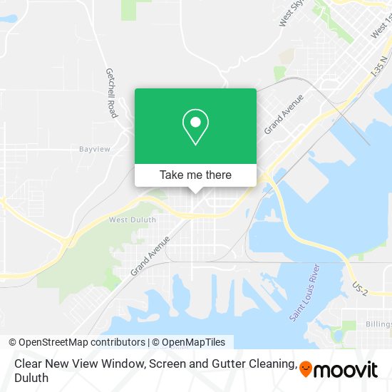 Clear New View Window, Screen and Gutter Cleaning map