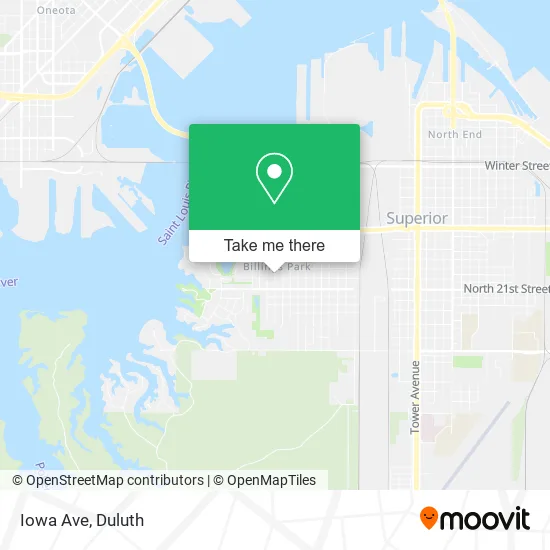 Iowa Ave map