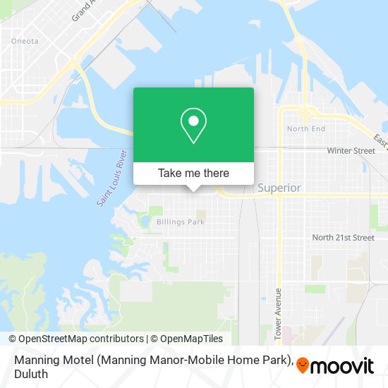 Mapa de Manning Motel (Manning Manor-Mobile Home Park)