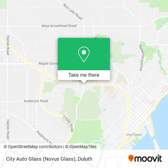 Mapa de City Auto Glass (Novus Glass)