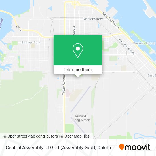 Central Assembly of God (Assembly God) map