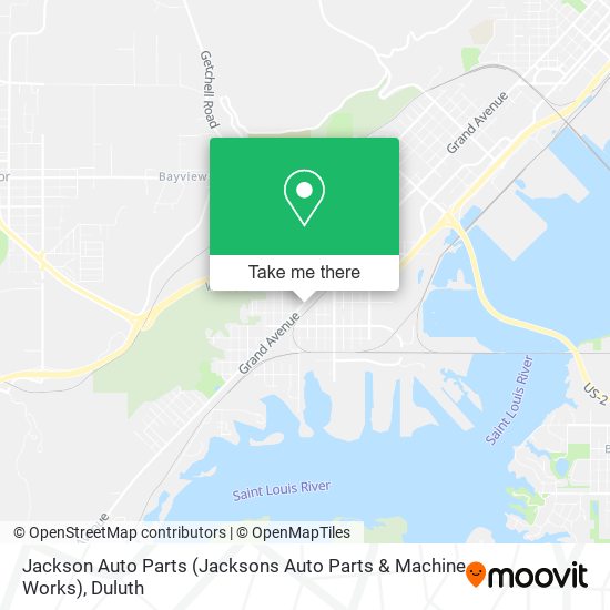 Mapa de Jackson Auto Parts (Jacksons Auto Parts & Machine Works)