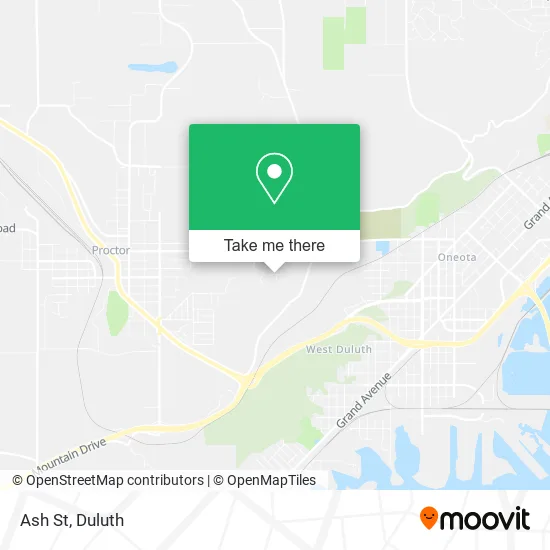 Ash St map