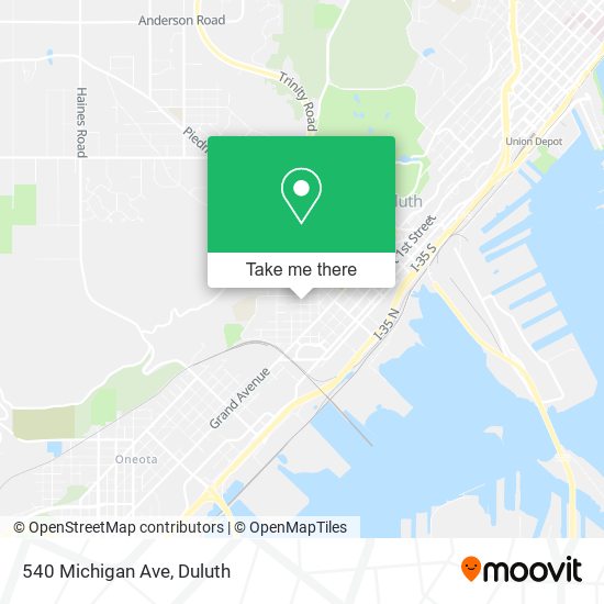 Mapa de 540 Michigan Ave