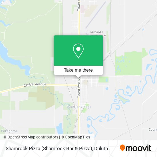 Mapa de Shamrock Pizza (Shamrock Bar & Pizza)