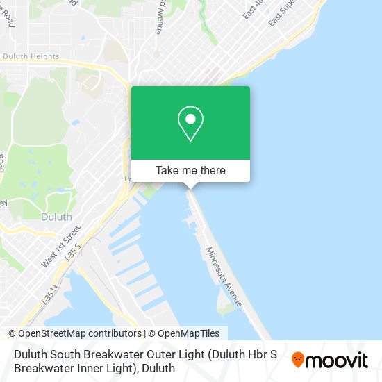 Mapa de Duluth South Breakwater Outer Light (Duluth Hbr S Breakwater Inner Light)
