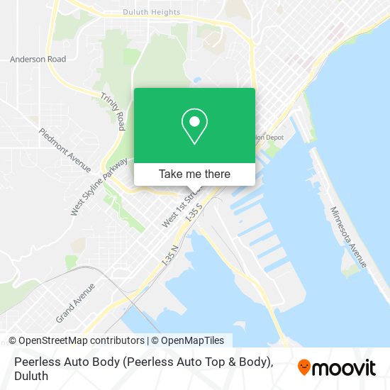 Peerless Auto Body map