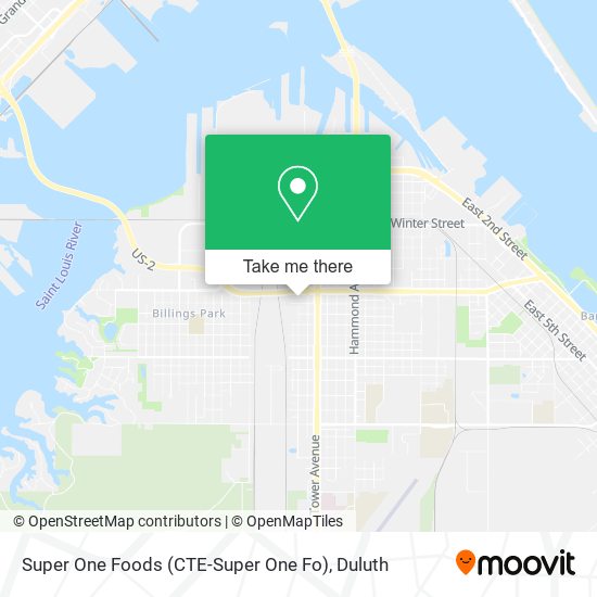 Super One Foods (CTE-Super One Fo) map