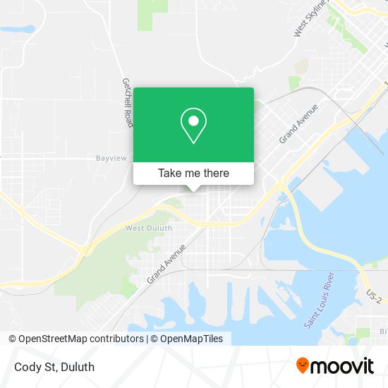 Cody St map