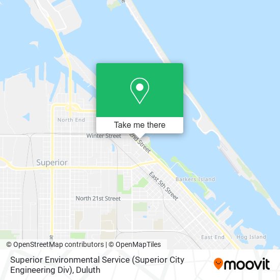 Mapa de Superior Environmental Service (Superior City Engineering Div)