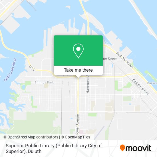 Mapa de Superior Public Library (Public Library City of Superior)